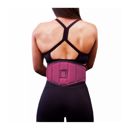 Faja Cinturon Anatómico para Pesas Rosa XS de Neosports