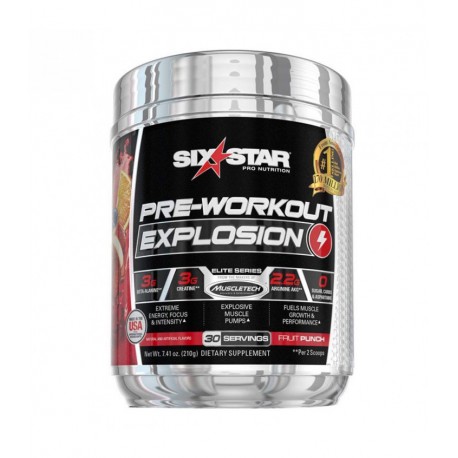 Pre Workout Explosion 210 grs de Six Star