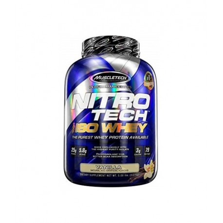 Nitro Tech 100% Iso Whey 5 Lbs de Muscletech