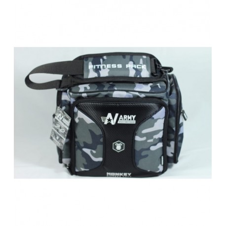 Maleta Térmica con Accesorios Army Nutrition Camo Gris Monkey Power