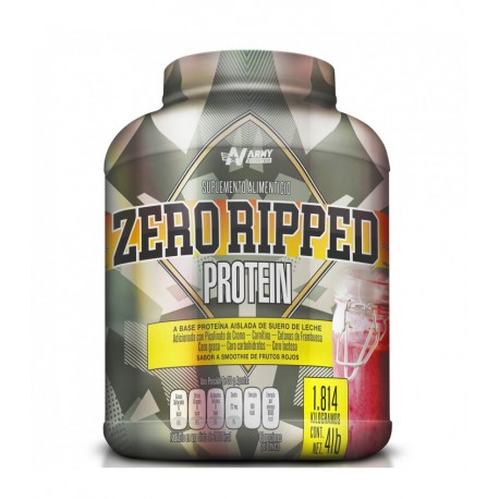Zero Ripped Protein 4lbs de Army Nutrition sabor Frutos Rojos