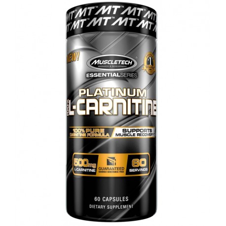 Platinum 100% carnitina de Muscletech 180 caps