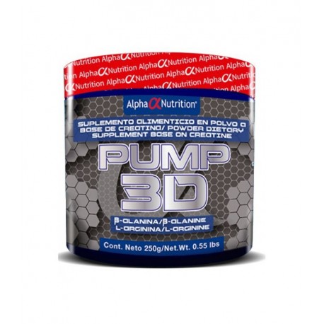 Pump 3d Alpha Nutrition pre entrenamiento