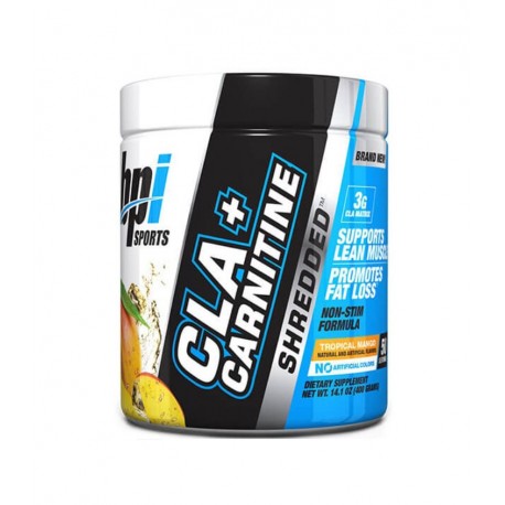 CLA + Carnitina Shredded de BPI 50 servicios
