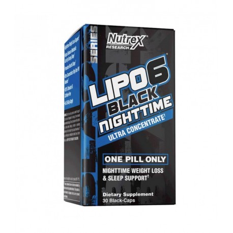 Lipo 6 Black Night Time 30 Caps de Nutrex