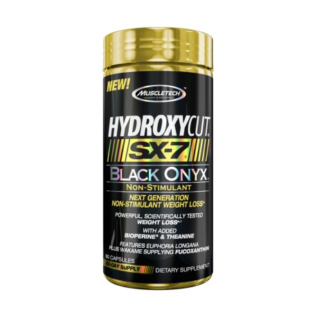 Hydroxycut SX-7 Black Onyx de Muscletech 80 Caps