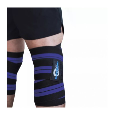 Vendas para Rodillas Pesas Azules Hombre