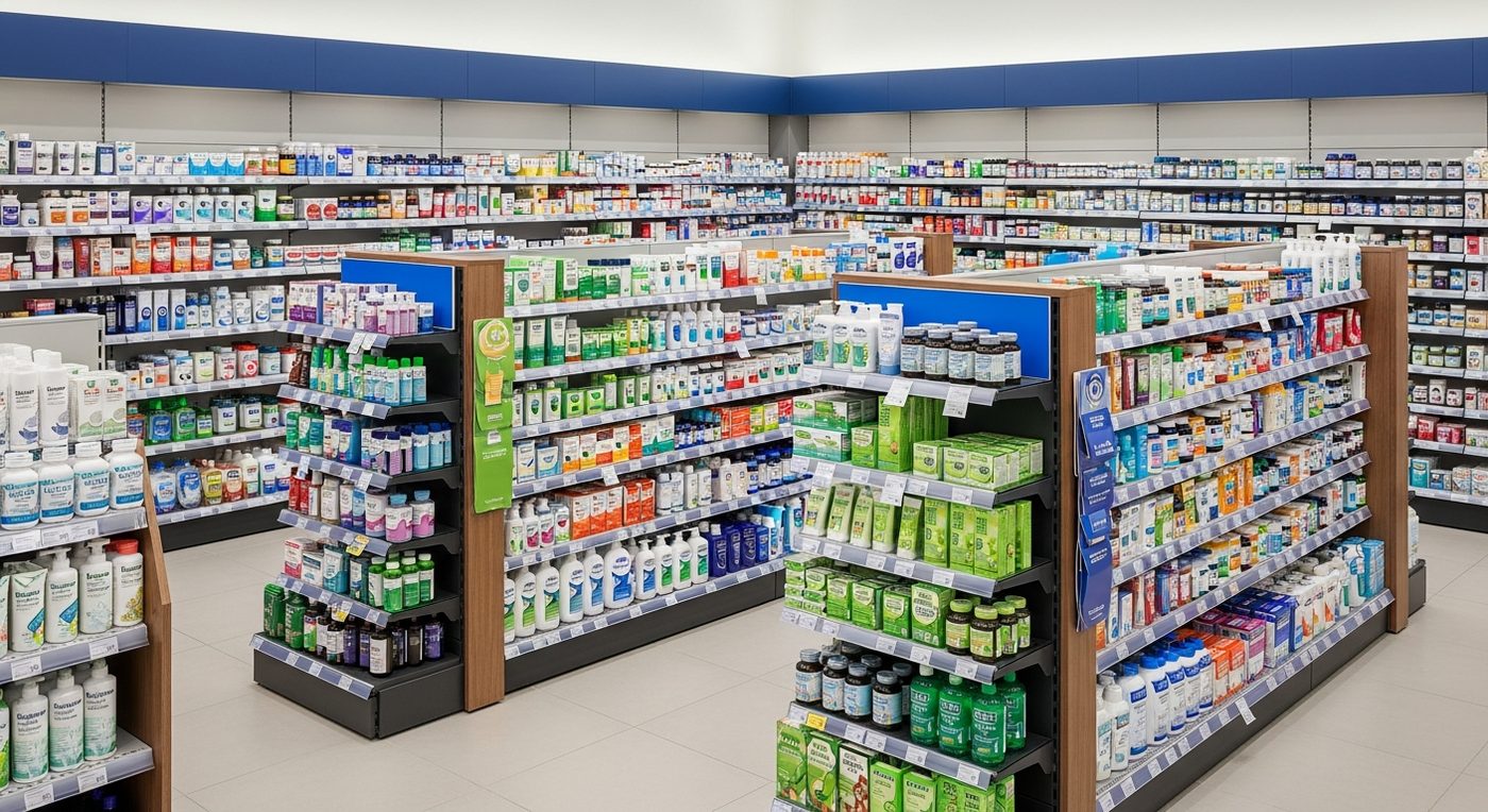 Farmacia con surtido completo